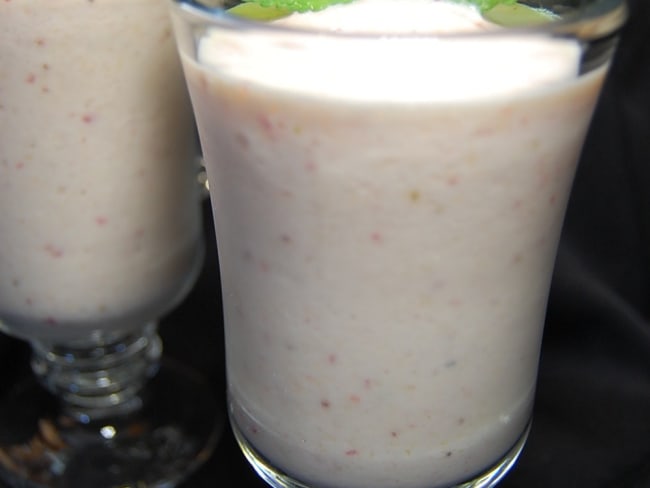 Smoothie de fraise et ananas