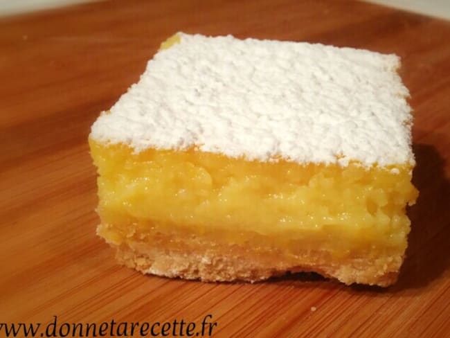 Carrés fondants au citron