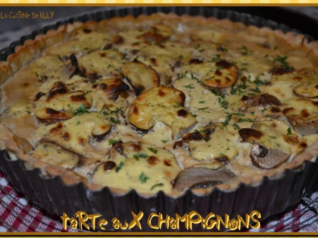 Tarte aux champignons