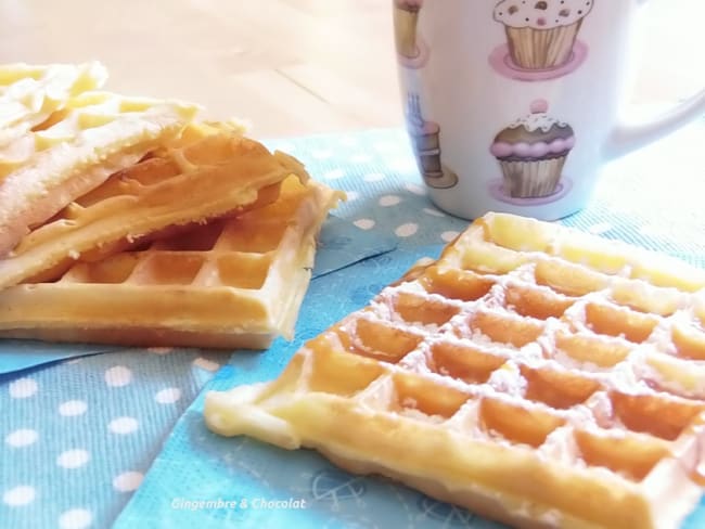 Gaufres au lait fermenté