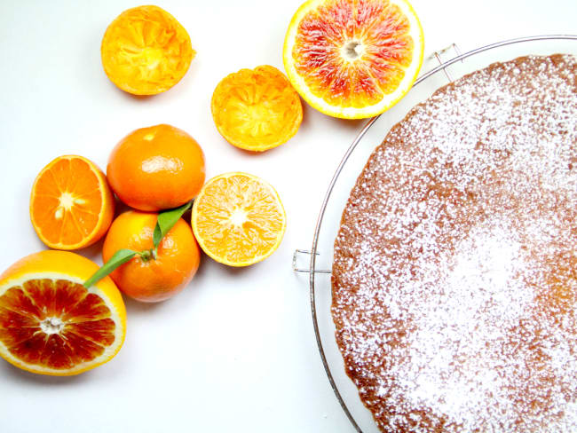 Gâteau aux clémentines et oranges