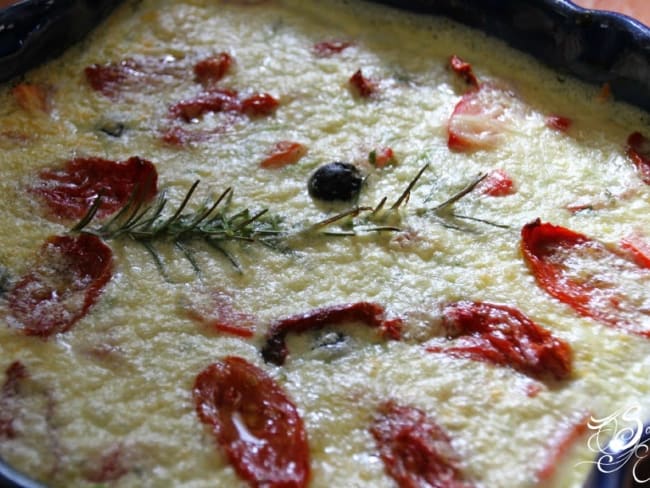 Clafoutis aux deux tomates