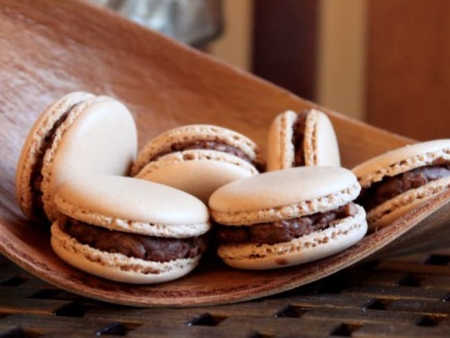 Macarons chocolat, noix de coco