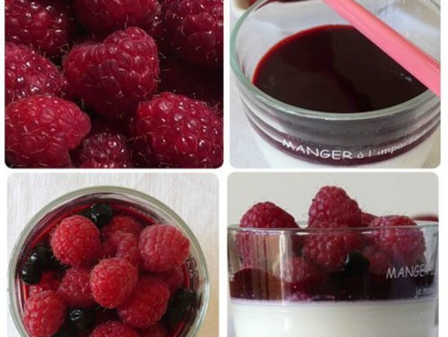 Panna cotta aux fruits rouges