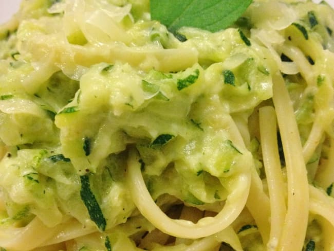 Les linguine express aux courgettes