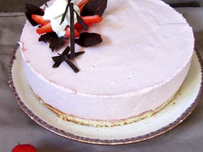 Bavarois aux fraises