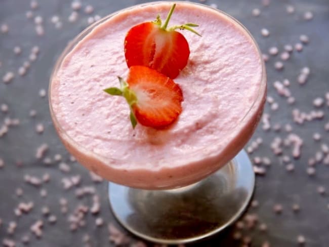 Mousse aux fraises