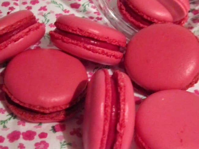 Macarons à la framboise