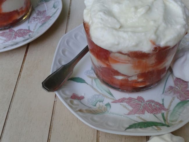 Trifle Rhubarbe Fraise