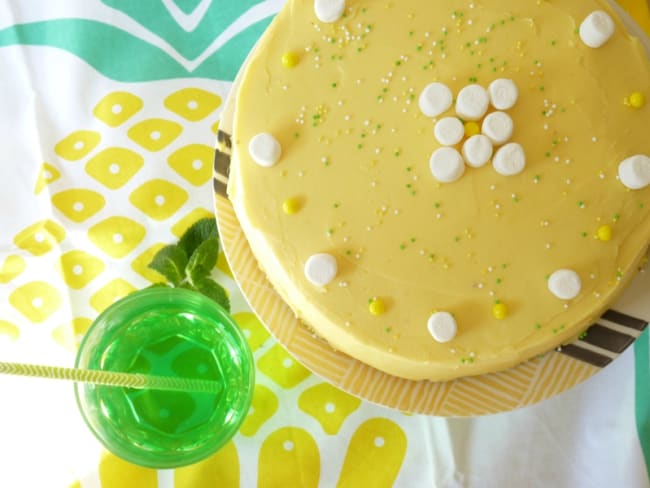 Funfetti lemon layer cake