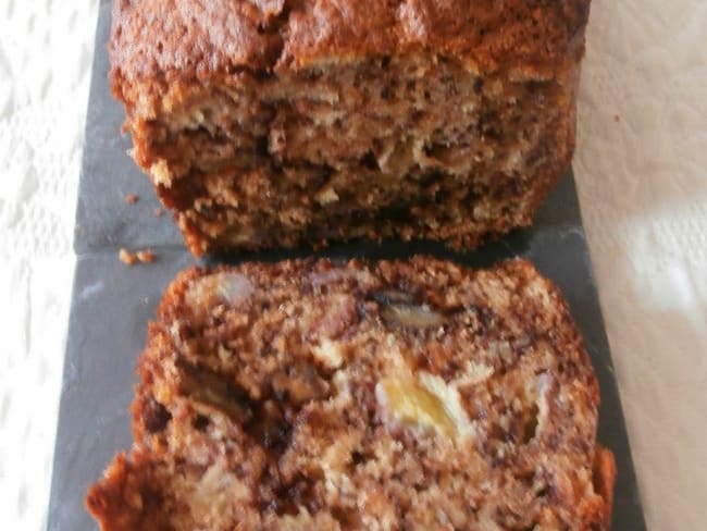 Cake banane, noix de Pécan, Nutella