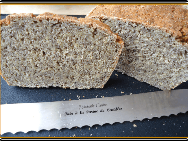 Pain à la farine de lentilles vertes du Puy