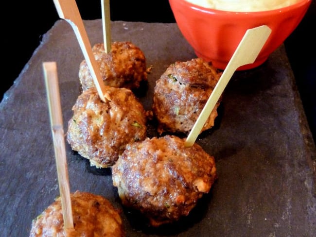 Mexican Boulettes sauce avocat coriandre