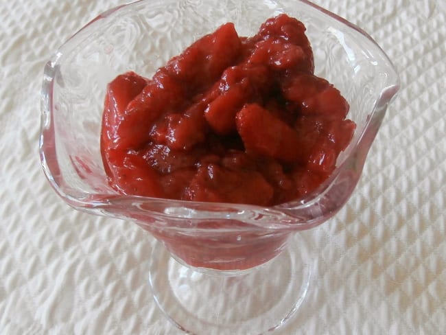 Compote de fraises