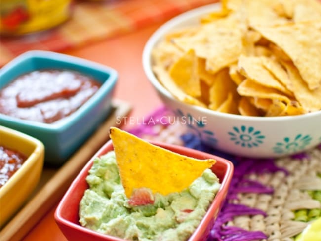 Guacamole à la fraise pour l'apéritif