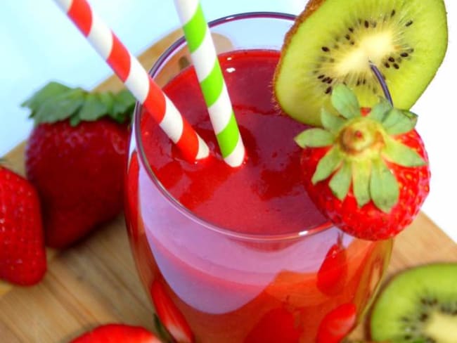 Smoothie100% frutis fraise et kiwi