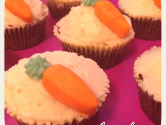 Carrot cupcakes de Pâques