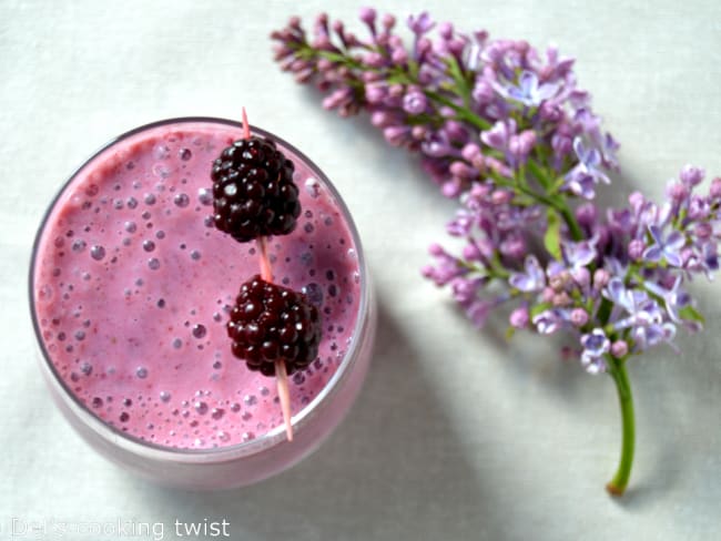 Smoothie aux mûres et graines de chia