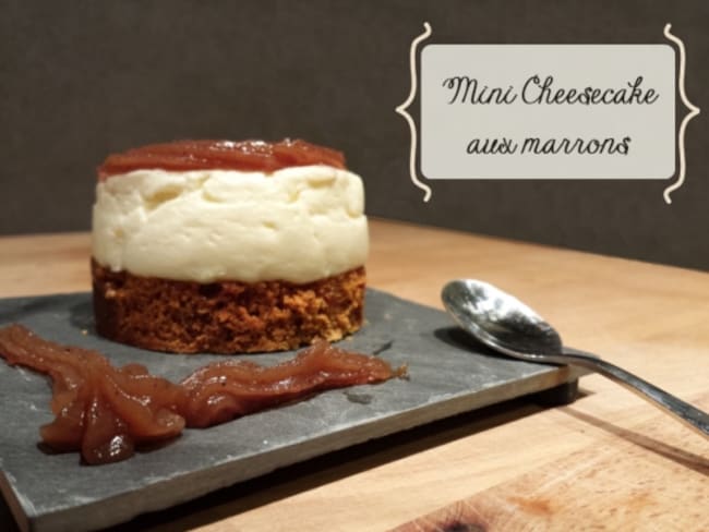 Mini-cheesecakes aux marrons