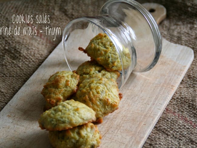 Cookies Salés Farine de Maïs Thym