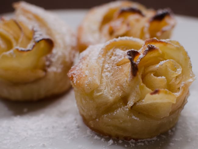 Spirales feuilletées aux pommes et au miel