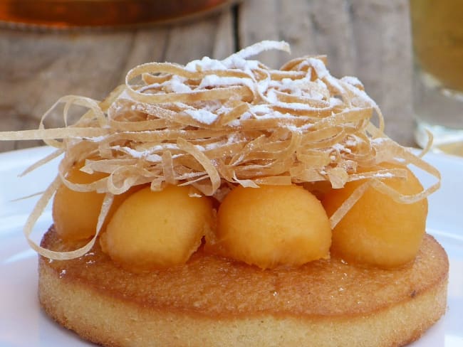 Tartelettes au melon et Ratafia de Champagne