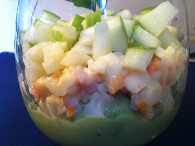 Verrine Avocat Surimi Pomme