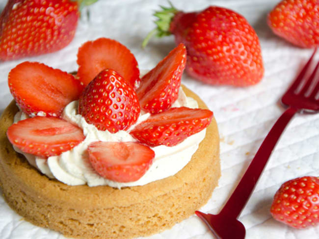 Sablé breton aux fraises de Plougastel