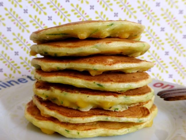 Pancakes de courgettes et maïs