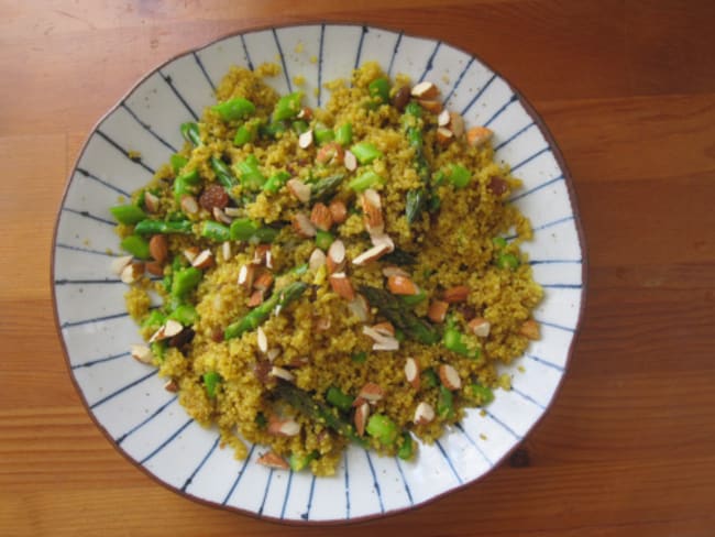 Salade de quinoa, tartinade de haricots blancs