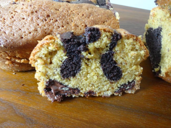 Biscuit noisettine et chocolat marbré