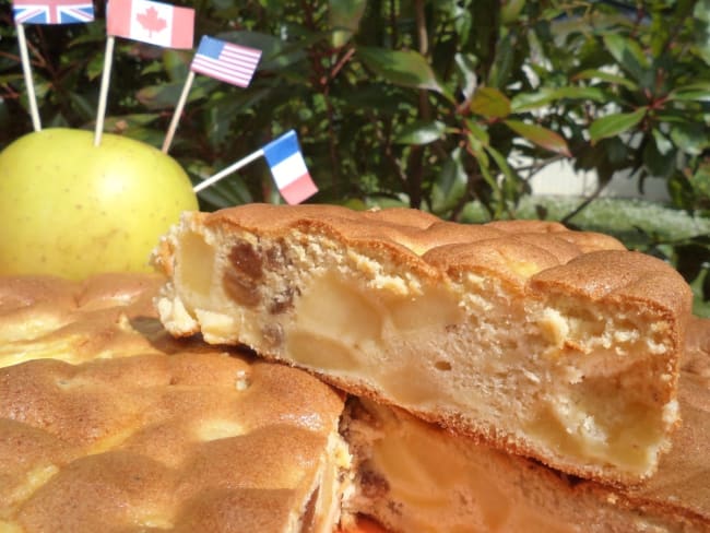 Gâteau aux pommes et son d'avoine : recette Gâteau aux pommes et son d