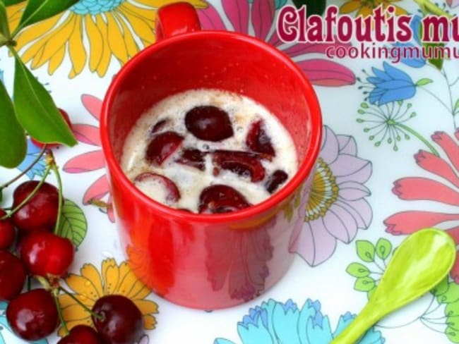 Clafoutis mug cake