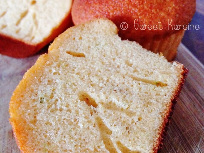 Les muffins au lait concentré sucré et au citron vert