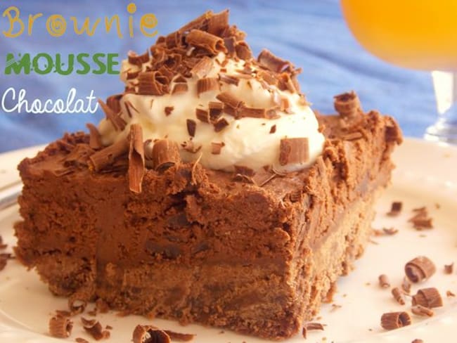 Brownie mousse au chocolat