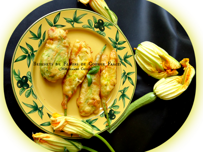 Beignets de fleurs de courge farcies à la ricotta