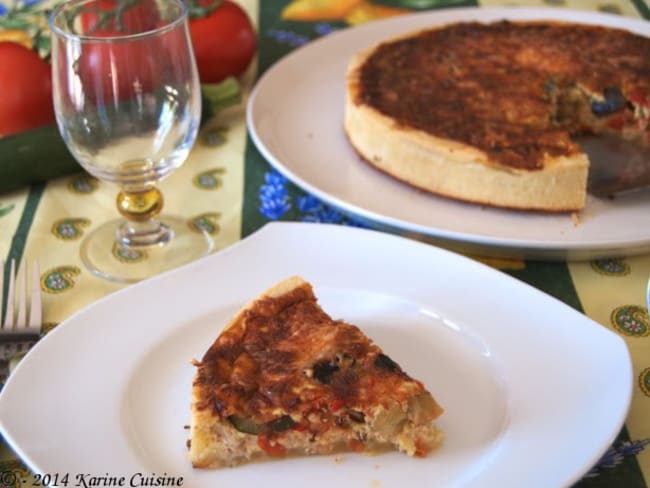 La quiche au thon à la provençale