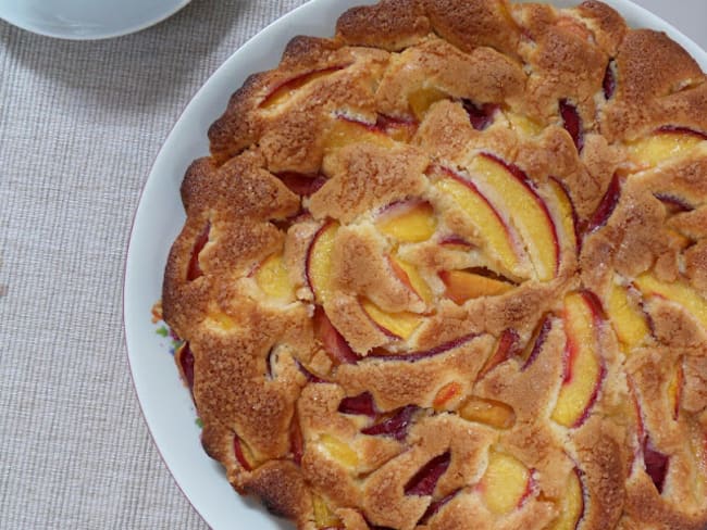 Gâteau aux nectarines