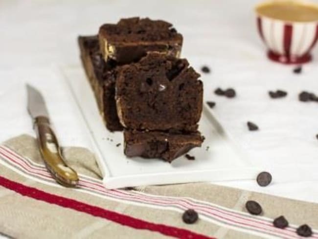 Cake à la glace au chocolat noir