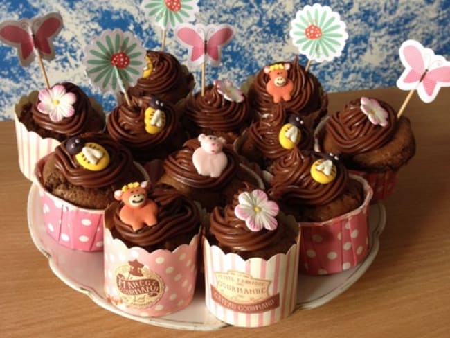 Cupcakes chocolat noisette