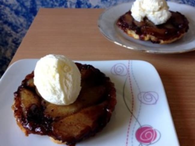 Tarte tatin poire chocolat