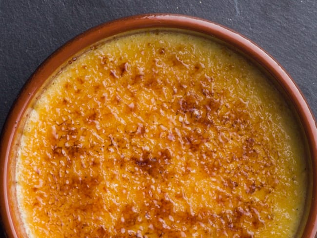 La crème brûlée aux deux citrons