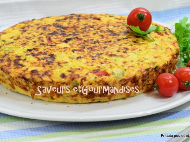 Frittata de poulet à l'orzo