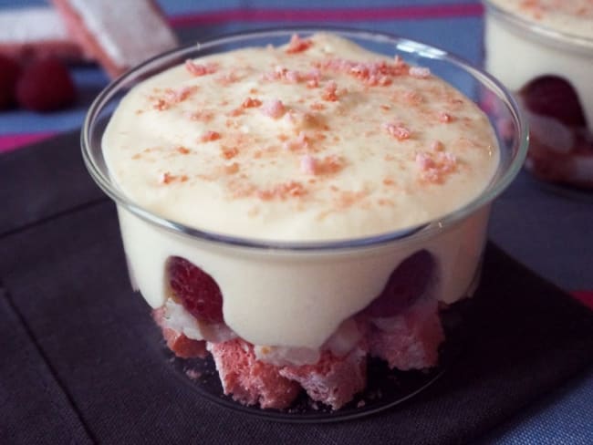 Tiramisù aux biscuits roses de Reims