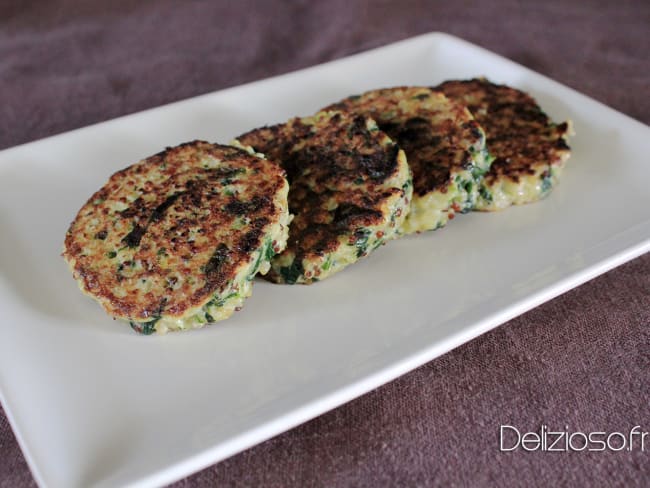 Galette de Quinoa aux épinards