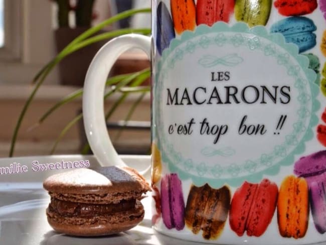 Macarons chocolat au lait