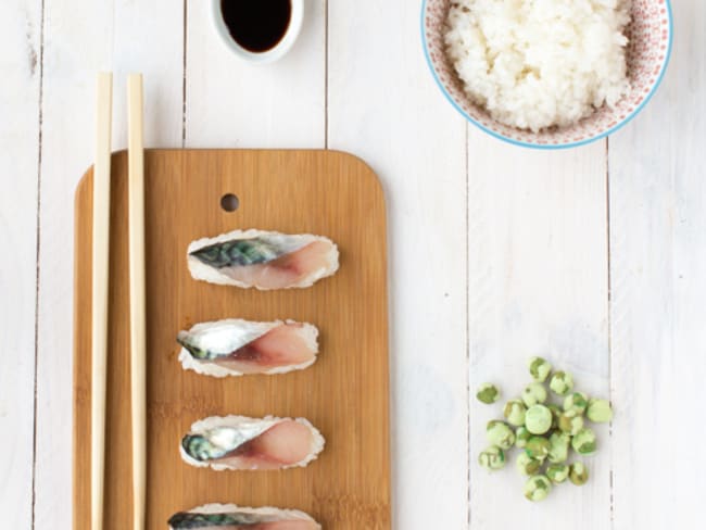 Sushis de maquereau pour une entrée originale et fraîche