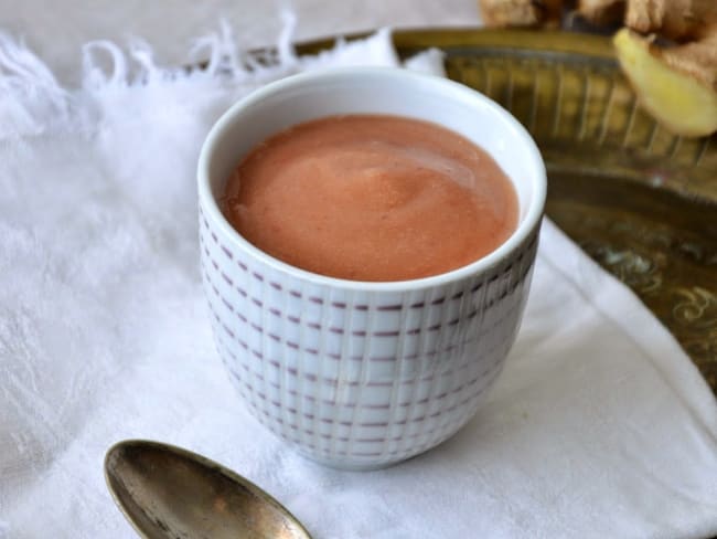 Soupe froide de Pêches au Gingembre