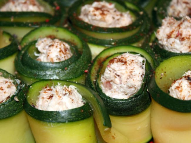 Roulés aux courgettes et au thon