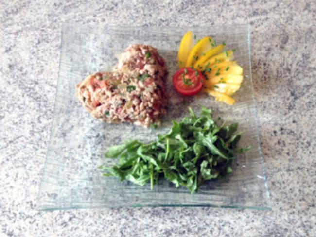 Tartare de tomates au thon